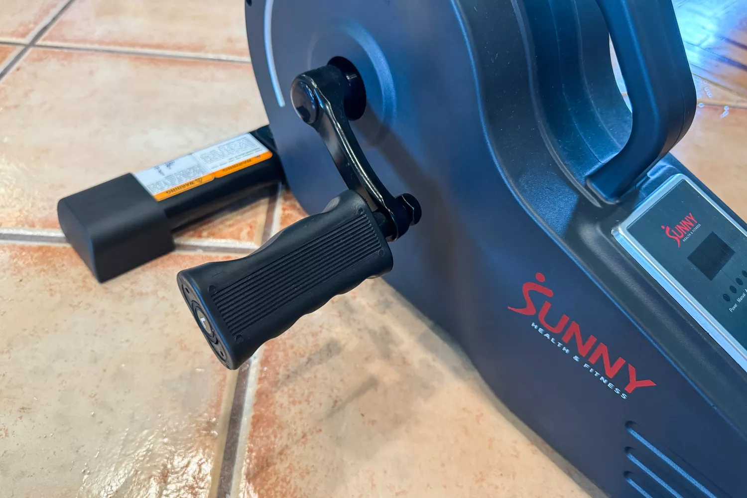 The pedals on the Sunny Health & Fitness SF-B0960 Motorized Electric Under Desk Bike