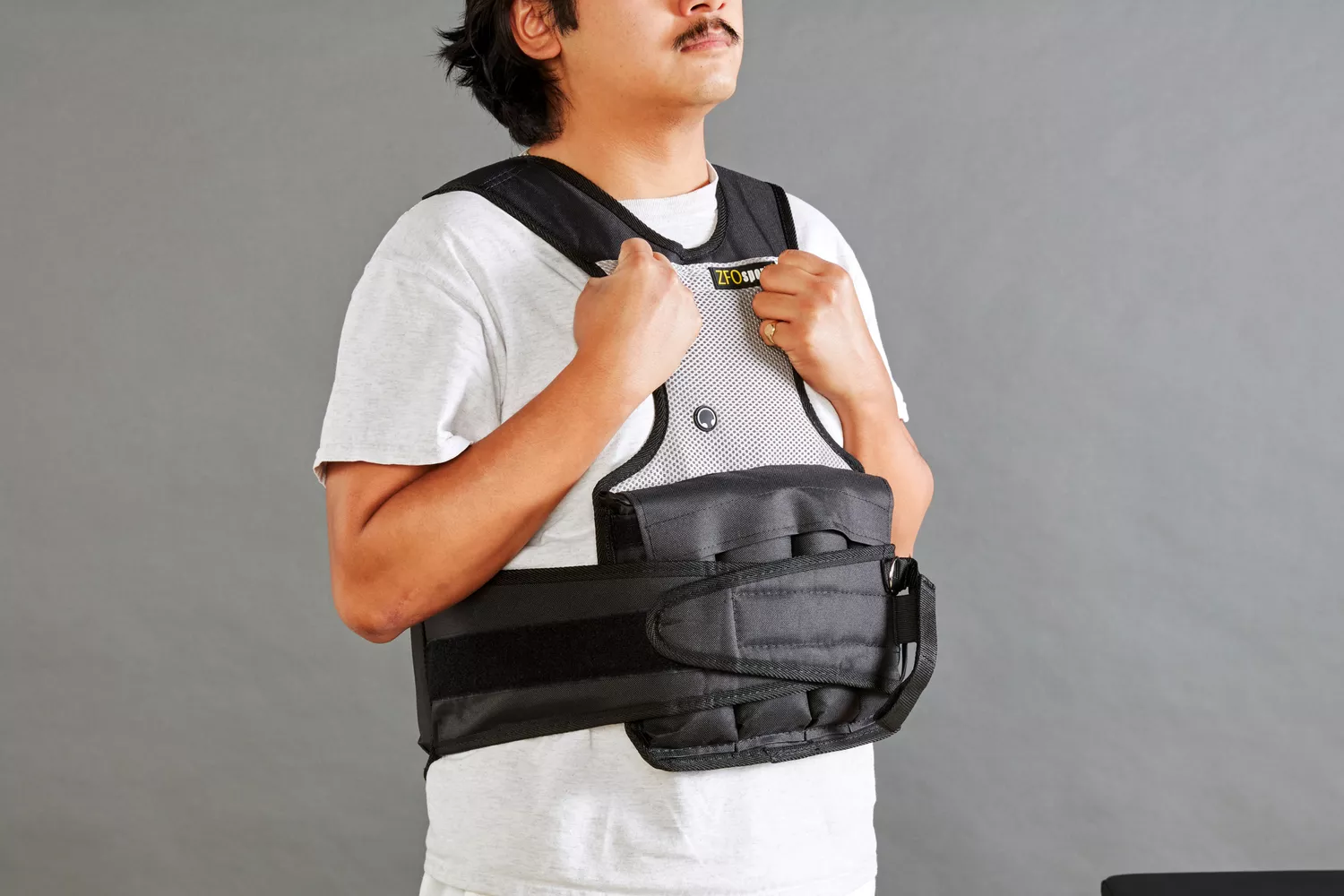 Person wearing ZFOsports Weighted Vest
