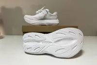 The treads on the bottom of the Topo Athletic Women's Atmos Running Shoes