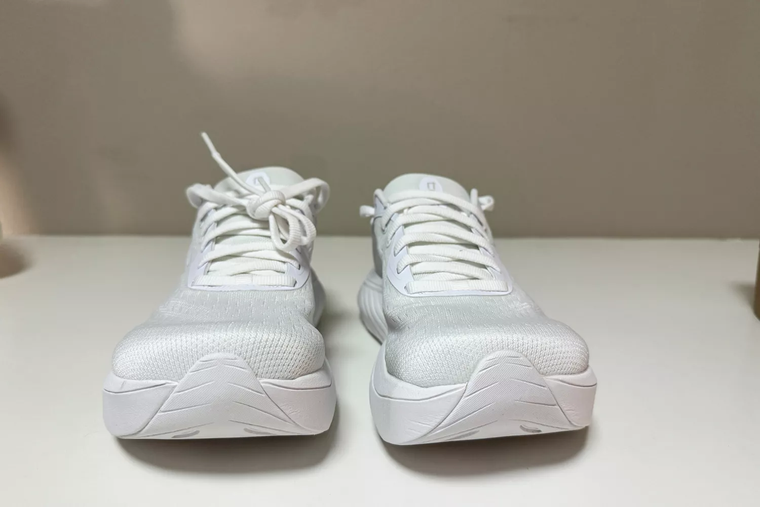 The front of a pair of Topo Athletic Women's Atmos Running Shoes