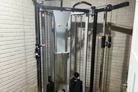 A front view of the Torque Fitness Free-Standing F9 Fold Away Functional Trainer