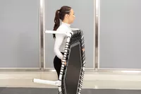 Person carrying Acon 55in Trampoline Hexagon