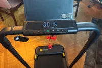 The digital display on the Urevo Strol 2E Under Desk Treadmill