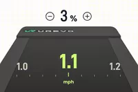 The smartphone app display for the Urevo SpaceWalk 3S Treadmill
