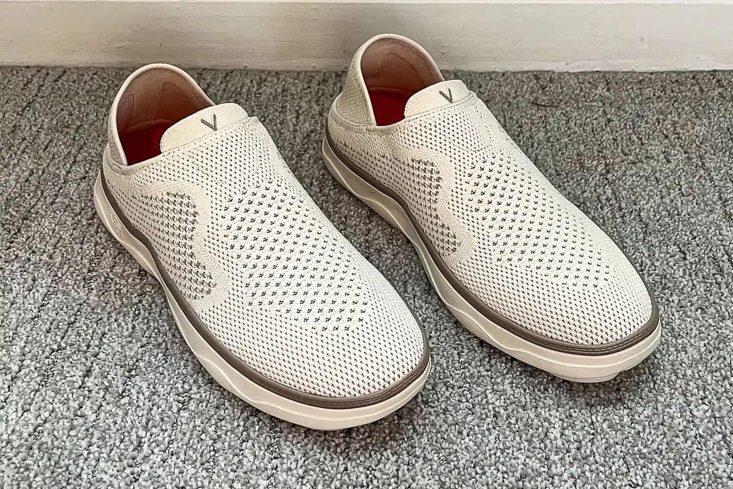 The Vionic Women's Sage RX Recovery Slip-On Shoes on carpet