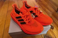 Pair of Adidas Ultraboost on their box