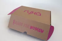 Ryka shoebox displayed on a white surface