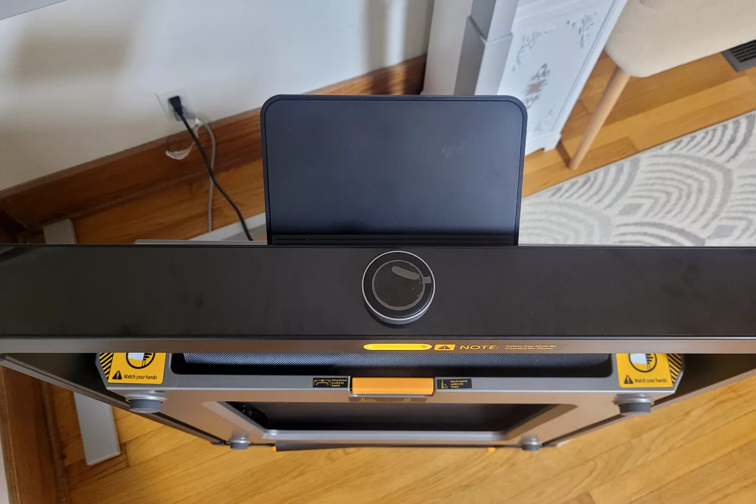 The thickness of the WalkingPad X25 Double-Fold Running Treadmill
