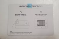 The unboxing directions for the WalkingPad X25 Double-Fold Running Treadmill