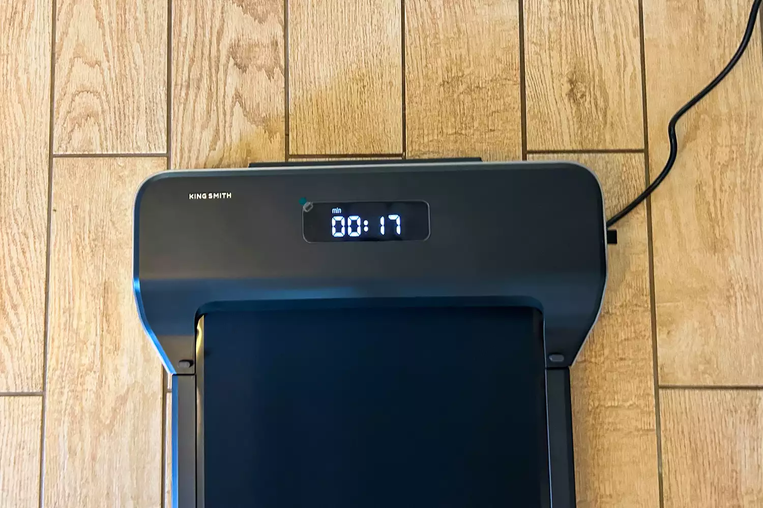 The digital display on the WalkingPad Z1 Folding Under Desk Treadmill