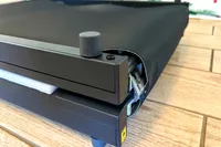 The WalkingPad Z1 Folding Under Desk Treadmill folded in half
