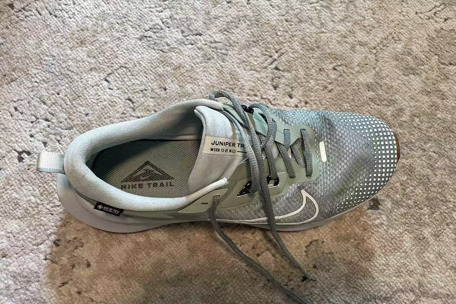 An overhead view of the Nike Juniper Trail 2 GORE-TEX Men's Waterproof Trail Running Shoe