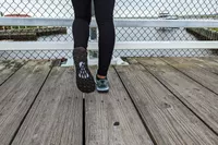 The bottom of a Altra Lone Peak 8 Trail Running Shoe