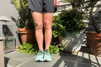 A person wearing the Altra Running Experience Flow sneakers