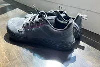 The WHITIN Men's Wide Toe Box + Zero Drop Sole Road Running Shoes on wood 