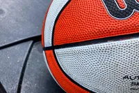 A close-up of the Wilson WNBA Authentic Outdoor Basketball