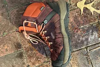 The Keen Womenâs Revel IV Polar Boot with water on it