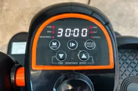 The buttons and digital display on the YOSUDA E5 Under Desk Elliptical Machine