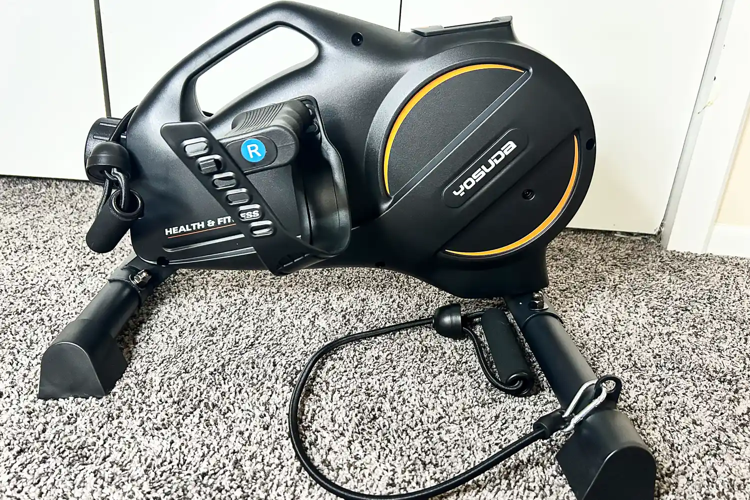 A side view of the YOSUDA YBM-2 Under Desk Bike Pedal Exerciser