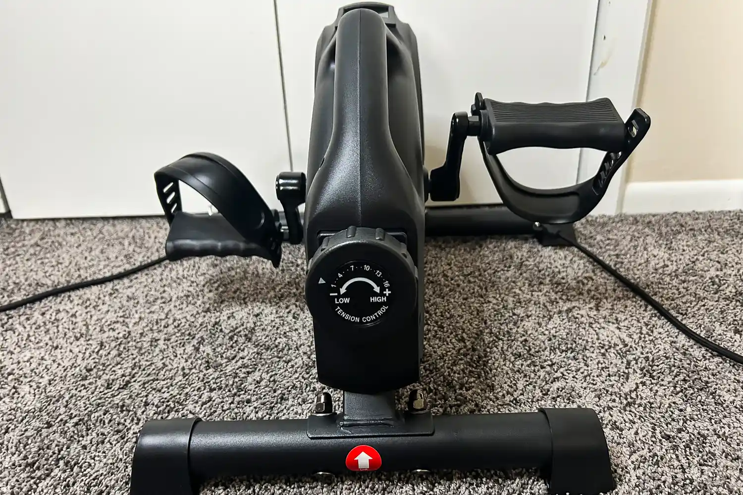 The dial on the YOSUDA YBM-2 Under Desk Bike Pedal Exerciser